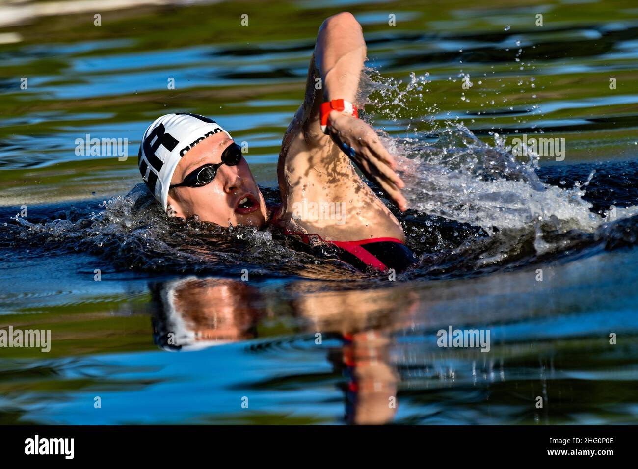 GIAN Mattia d'Alberto / Lapresse 05 août 2021 Tokyo Tokyo Jeux Olympiques 2020 Marathon masculin natation dans le pic: Florian Wellbrock GER Banque D'Images