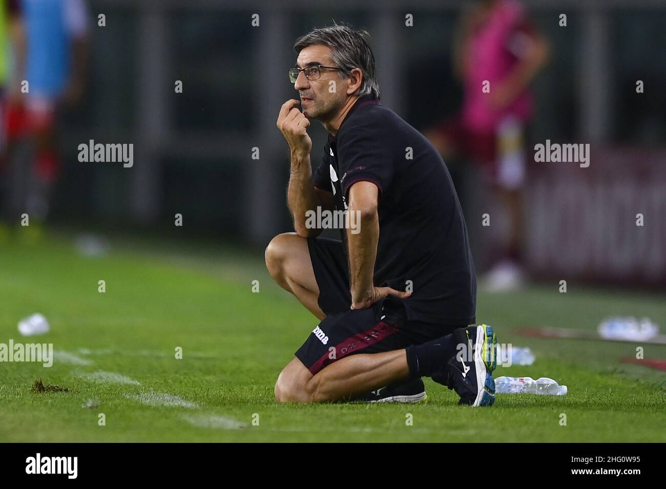 Lapresse - Fabio Ferrari 15 août 2021 Turin, Italie sport de football EXCLUSIF TORINO FC Torino FC vs Cremonese - Italie TIM Cup 2021/2022 - Premier tour - stade 'Olimpico Grande Torino'.Dans le pic:Ivan Juric (Torino FC); Banque D'Images