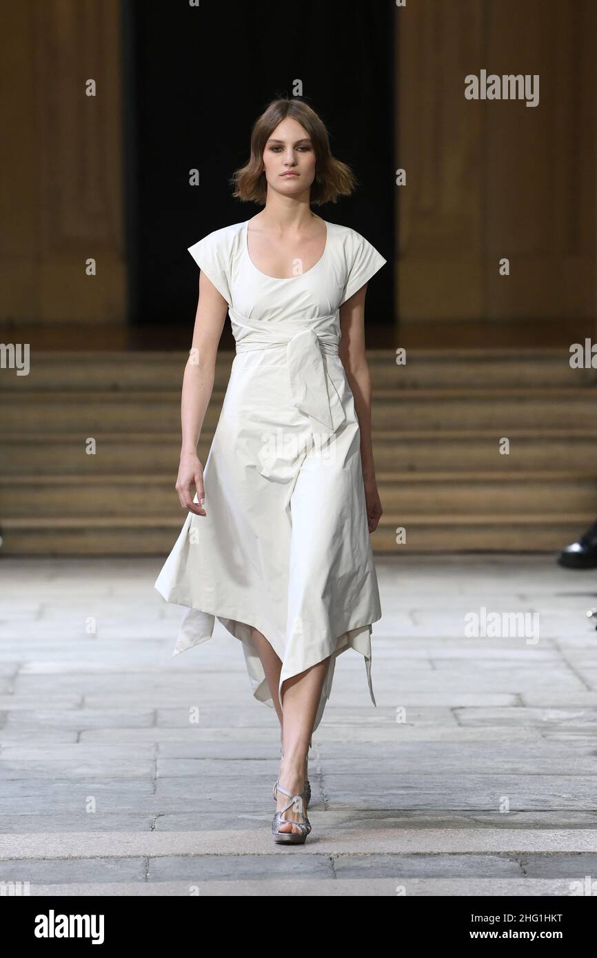 GIAN Mattia d'Alberto - Lapresse 2021-09-21 Milan Fashion Milano Fashion week Women's Collection dans la photo: Le spectacle Banque D'Images