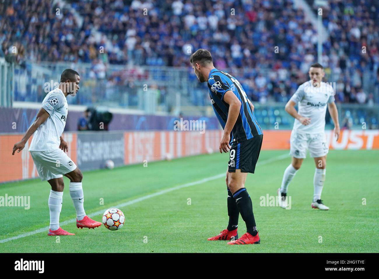 Spada/Lapresse 29 septembre 2021 - Bergame , Italie Sport, Soccer Atalanta vs jeunes garçons - UEFA Champions League 2021/2022 - stade de groupe Gewiss Stadium sur la photo: Elia Banque D'Images