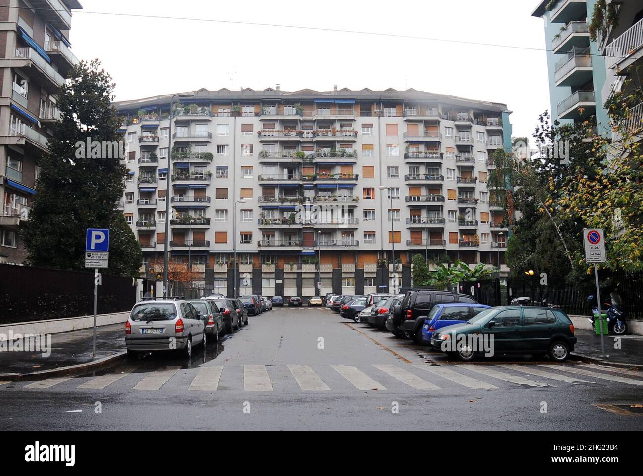 Le quartier où il est dit que David Beckam vivra à Milan. Banque D'Images