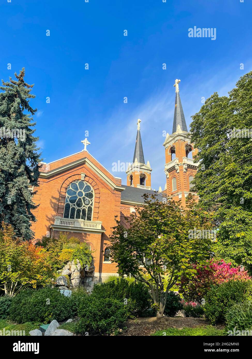 Gonzaga University est une université privée catholique à Spokane, Washington.Il est accrédité par la Commission des collèges et universités du Nord-Ouest Banque D'Images
