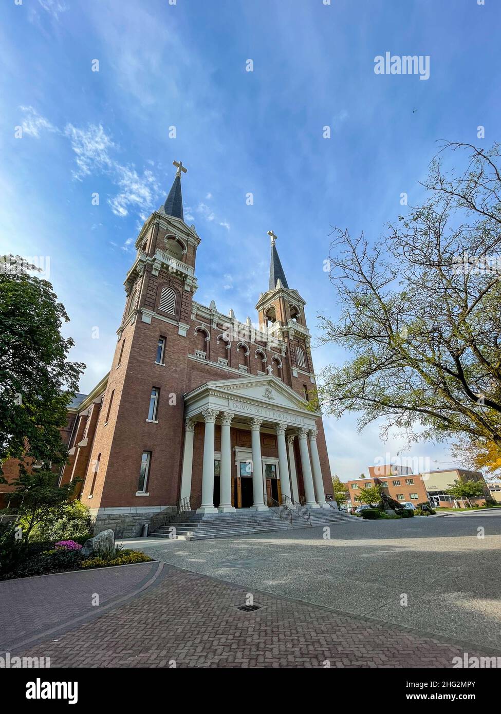 Gonzaga University est une université privée catholique à Spokane, Washington.Il est accrédité par la Commission des collèges et universités du Nord-Ouest Banque D'Images