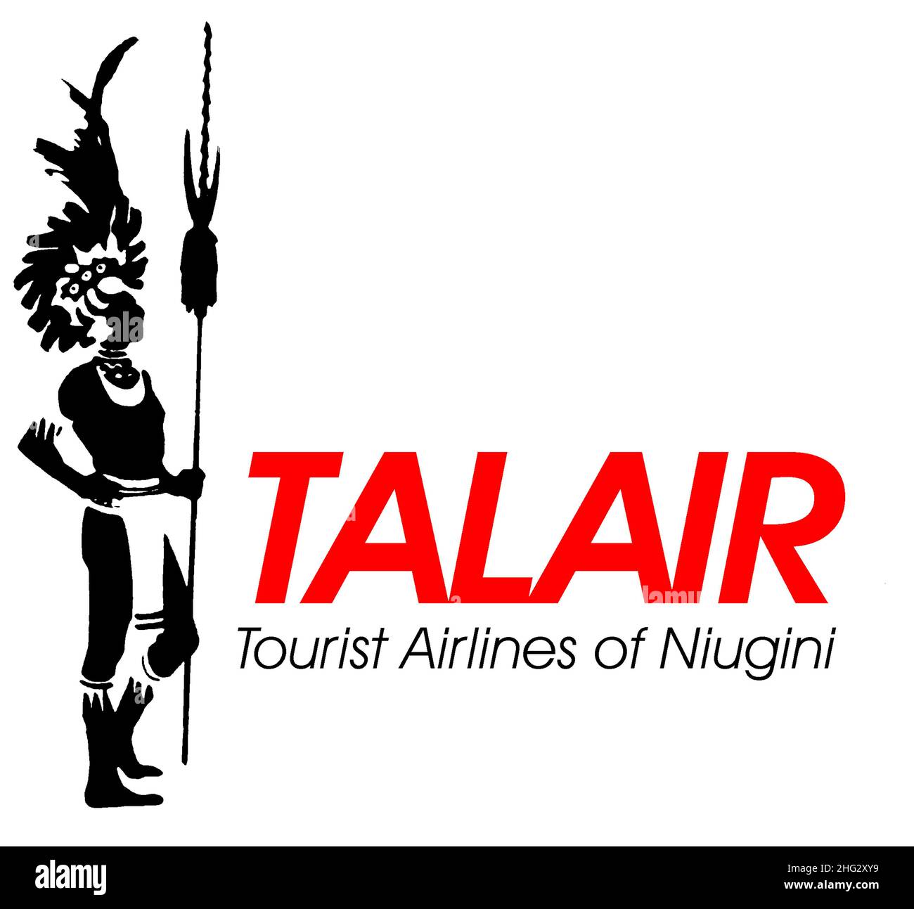 Recréation du logo Talair.La compagnie aérienne a cessé ses activités en 1993. Banque D'Images