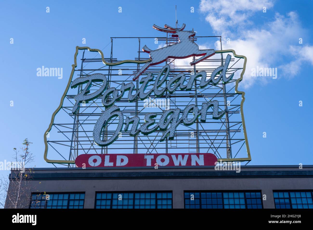 Le quartier historique de la vieille ville est un quartier historique de Portland, dans le quartier chinois de la vieille ville de l'Oregon, aux États-Unis.Environ 20-b. Banque D'Images