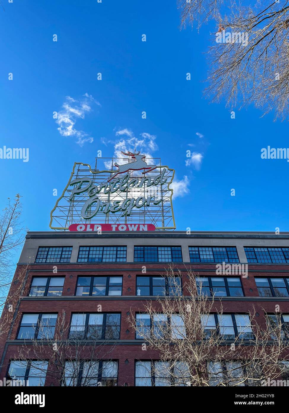 Le quartier historique de la vieille ville est un quartier historique de Portland, dans le quartier chinois de la vieille ville de l'Oregon, aux États-Unis.Environ 20-b. Banque D'Images