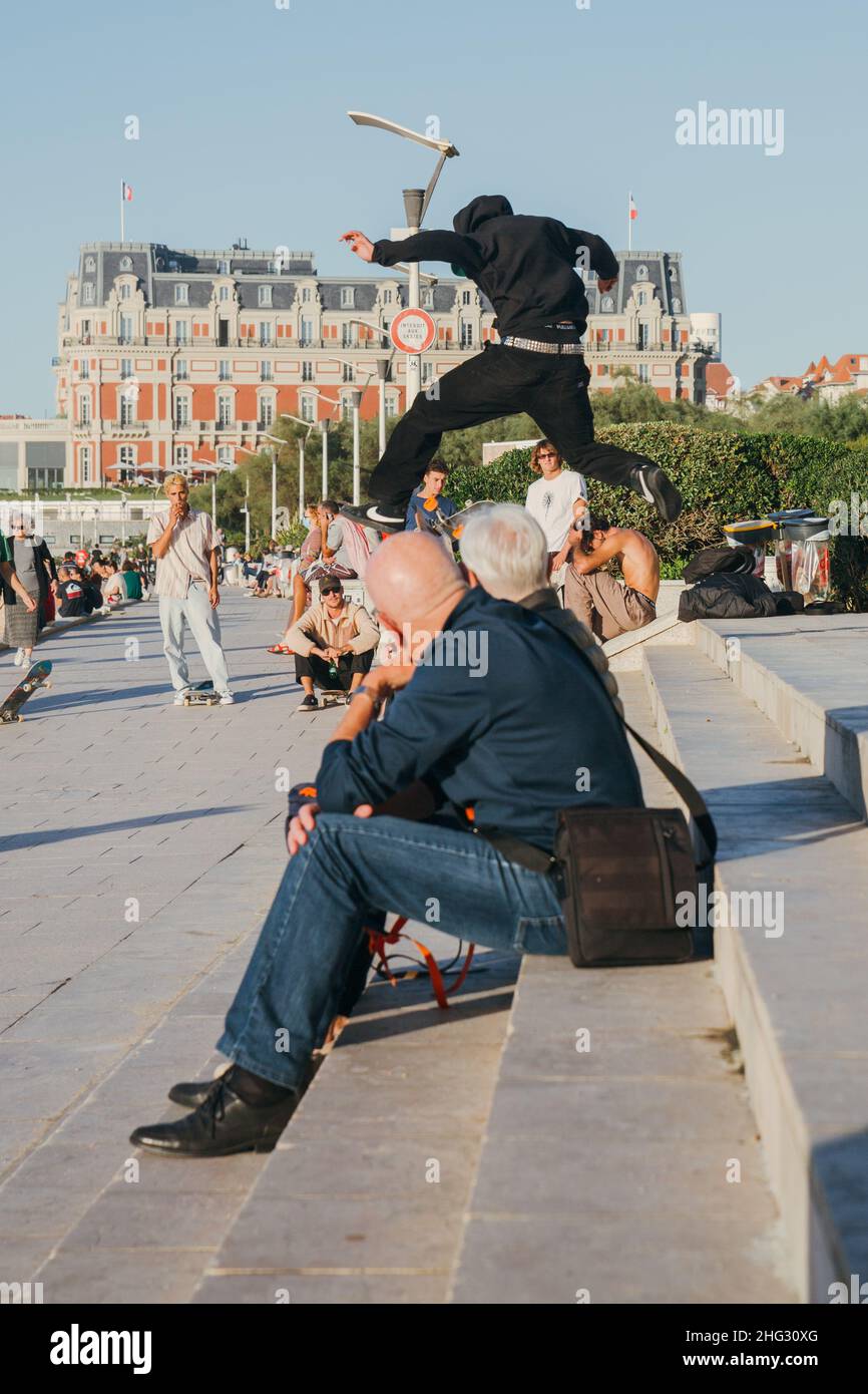 Biarritz, France, octobre 2021 Banque D'Images