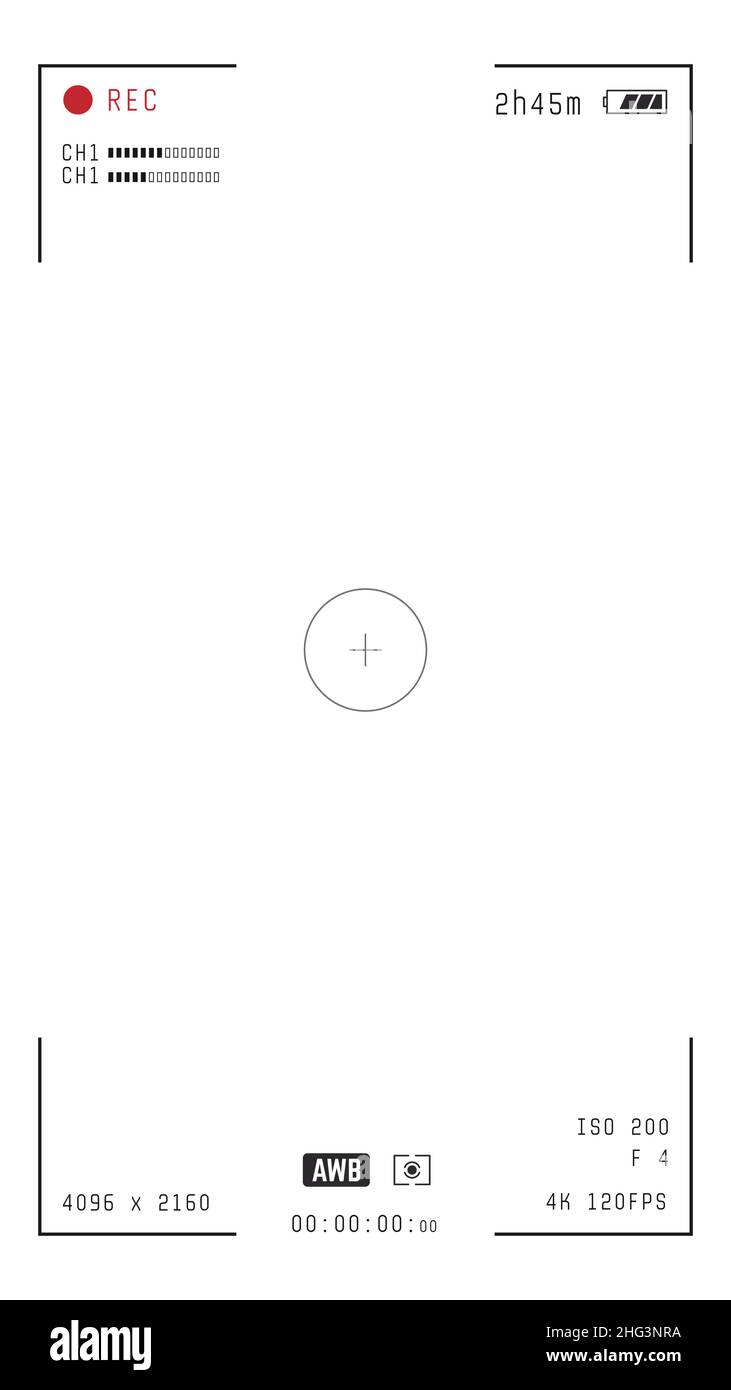 Superposition verticale de la caméra vidéo Illustration de Vecteur