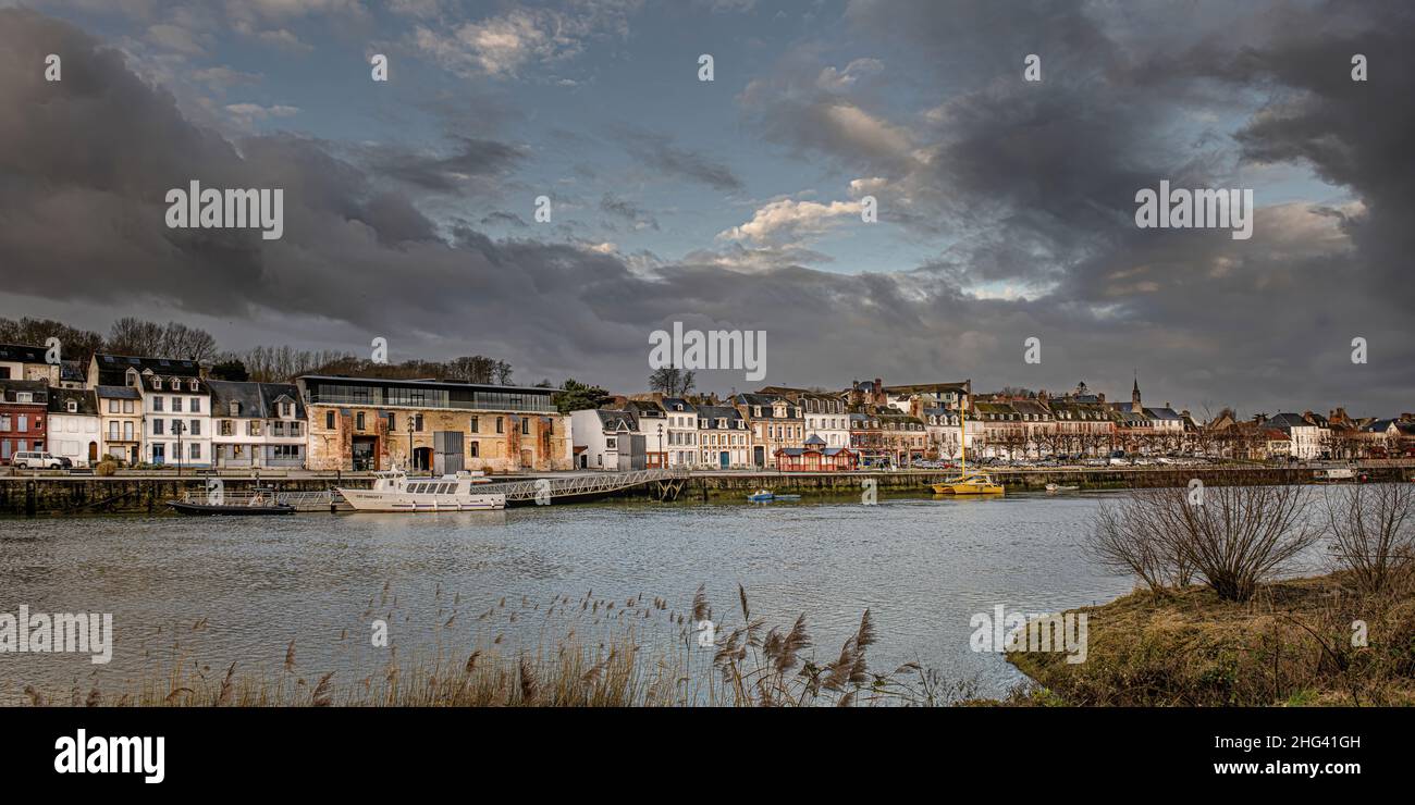 Port de Saint-Valery-sur-somme, Banque D'Images