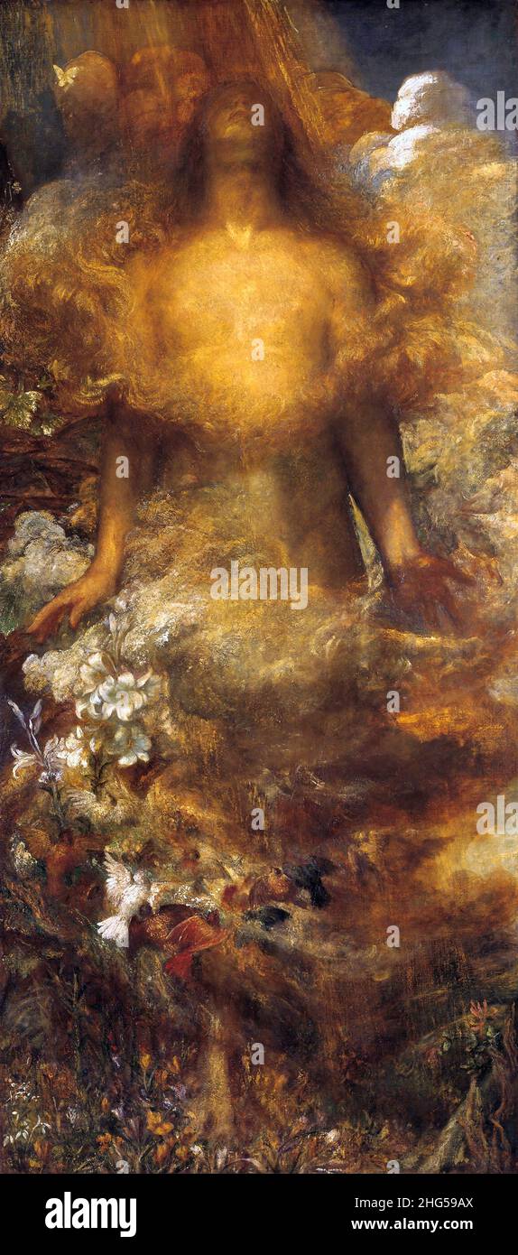 Elle sera appelée femme par l'artiste britannique George Frederic Watts (1817-1904), huile sur toile, c.1880 Banque D'Images