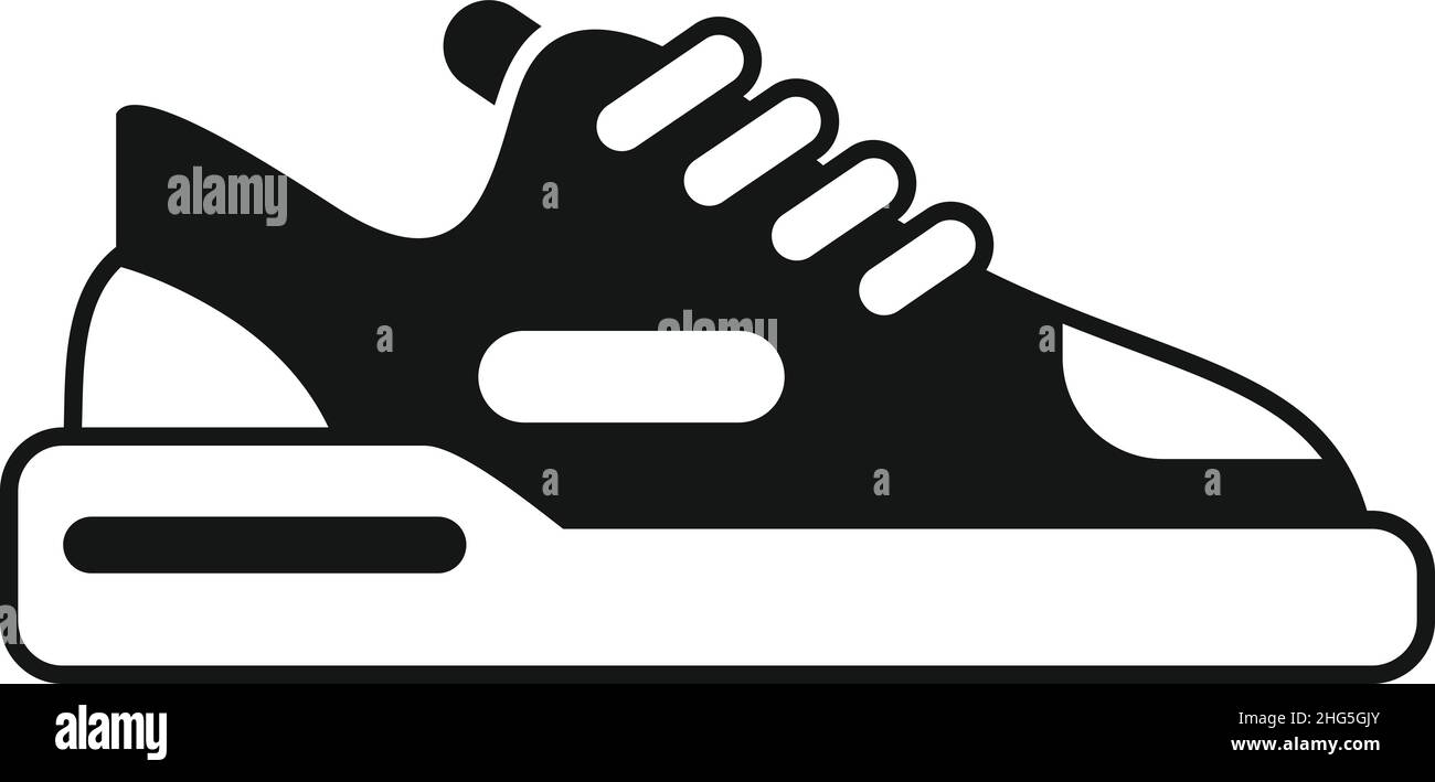 Icône sneaker vecteur simple.Chaussures de sport.Conception de chaussures Illustration de Vecteur