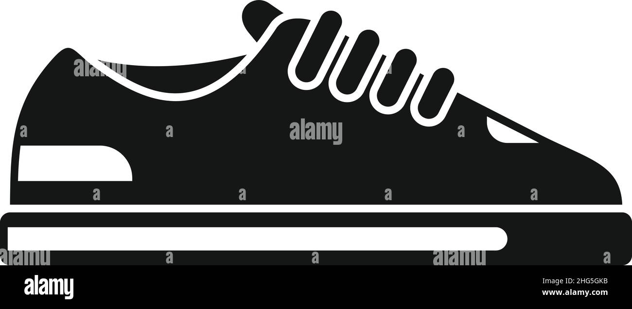 Basket sport icône vecteur simple.Course de fitness.Conception des chaussures Illustration de Vecteur