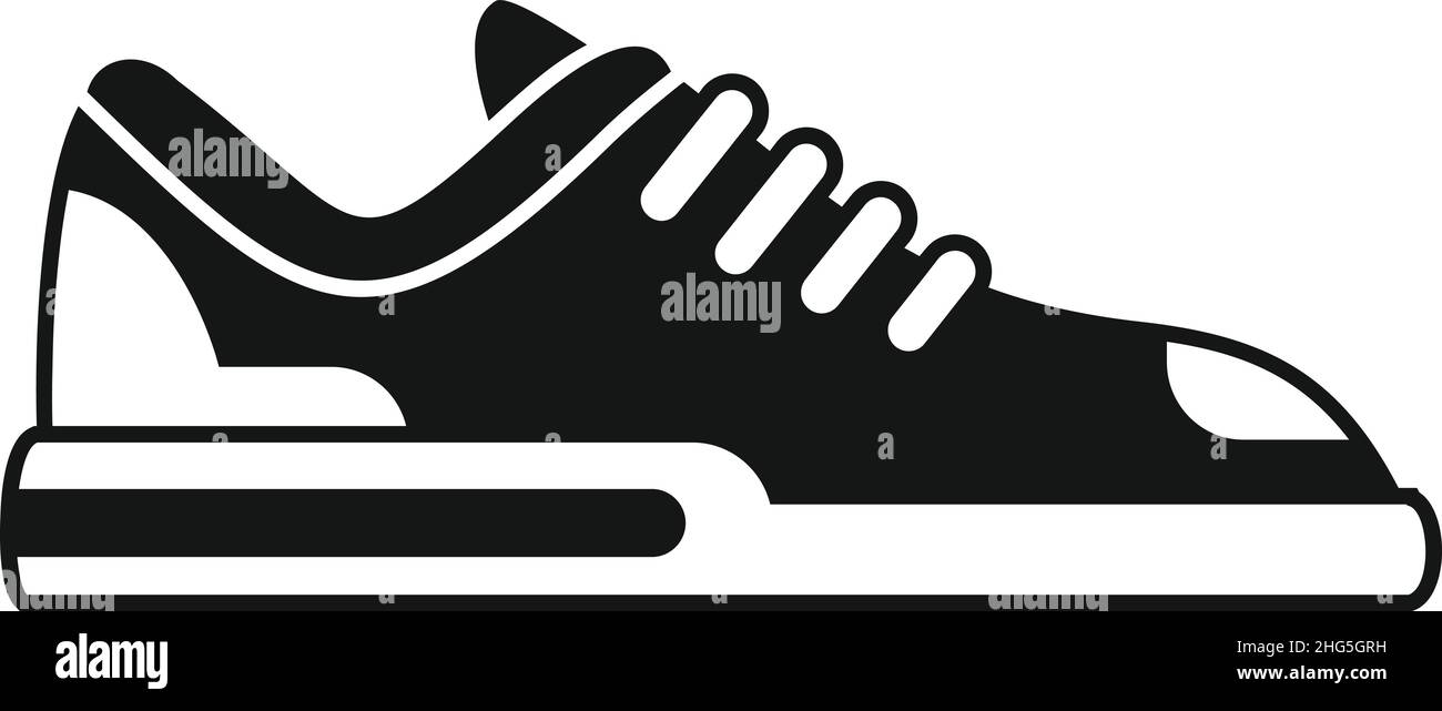 Basket-fitness icône vecteur simple.Chaussures de sport.Exécuter la conception Illustration de Vecteur