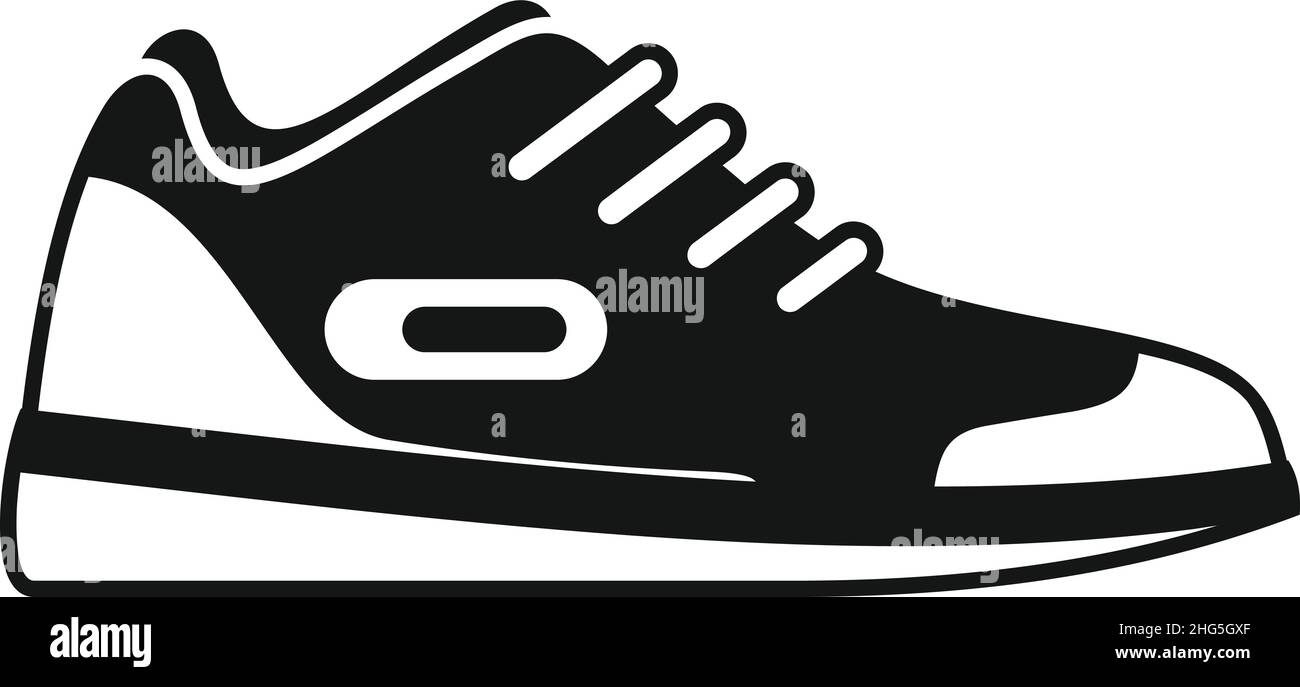 Jordan Sneaker Icon simple Vector.Chaussures de sport.Exécuter la conception Illustration de Vecteur