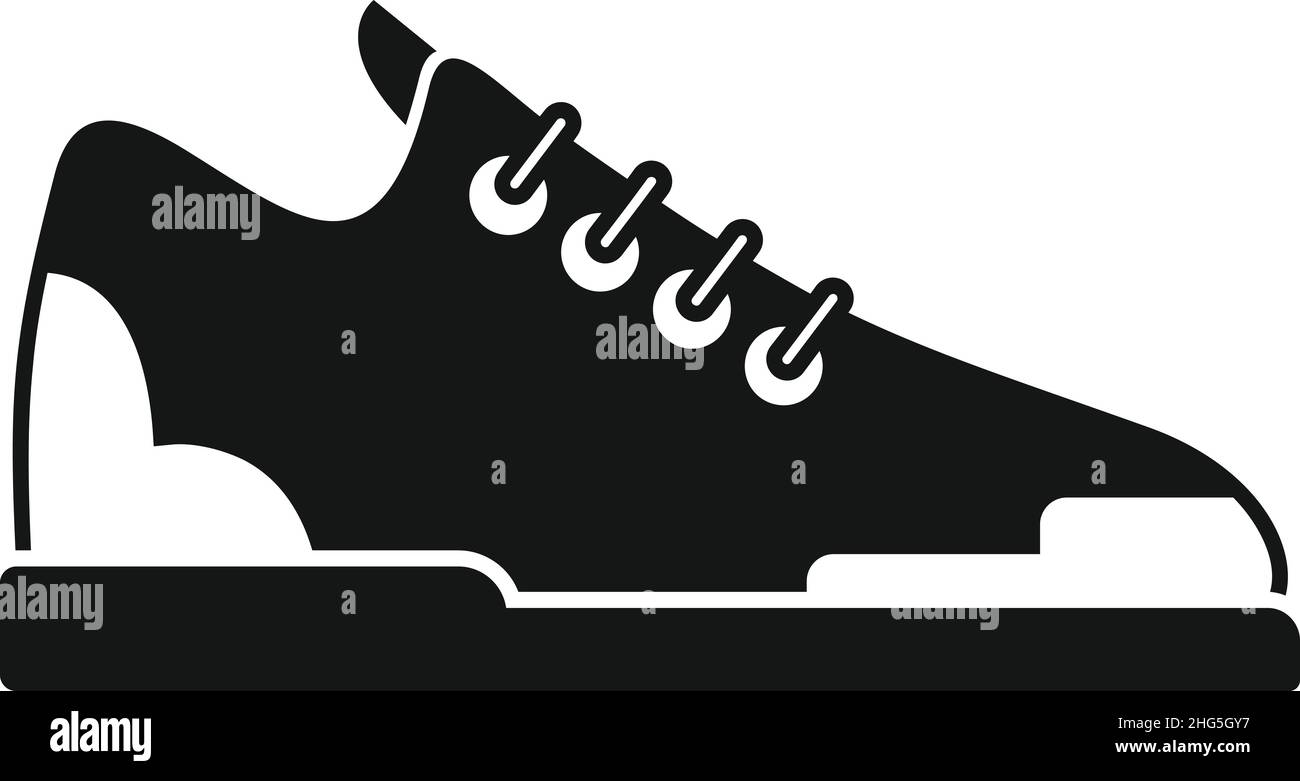 Icône de la sneaker mode vecteur simple.Chaussures de sport.Exécuter la conception Illustration de Vecteur