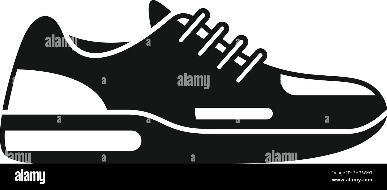 Sneaker en caoutchouc icône vecteur simple.Chaussures de sport.Exécuter la conception Illustration de Vecteur