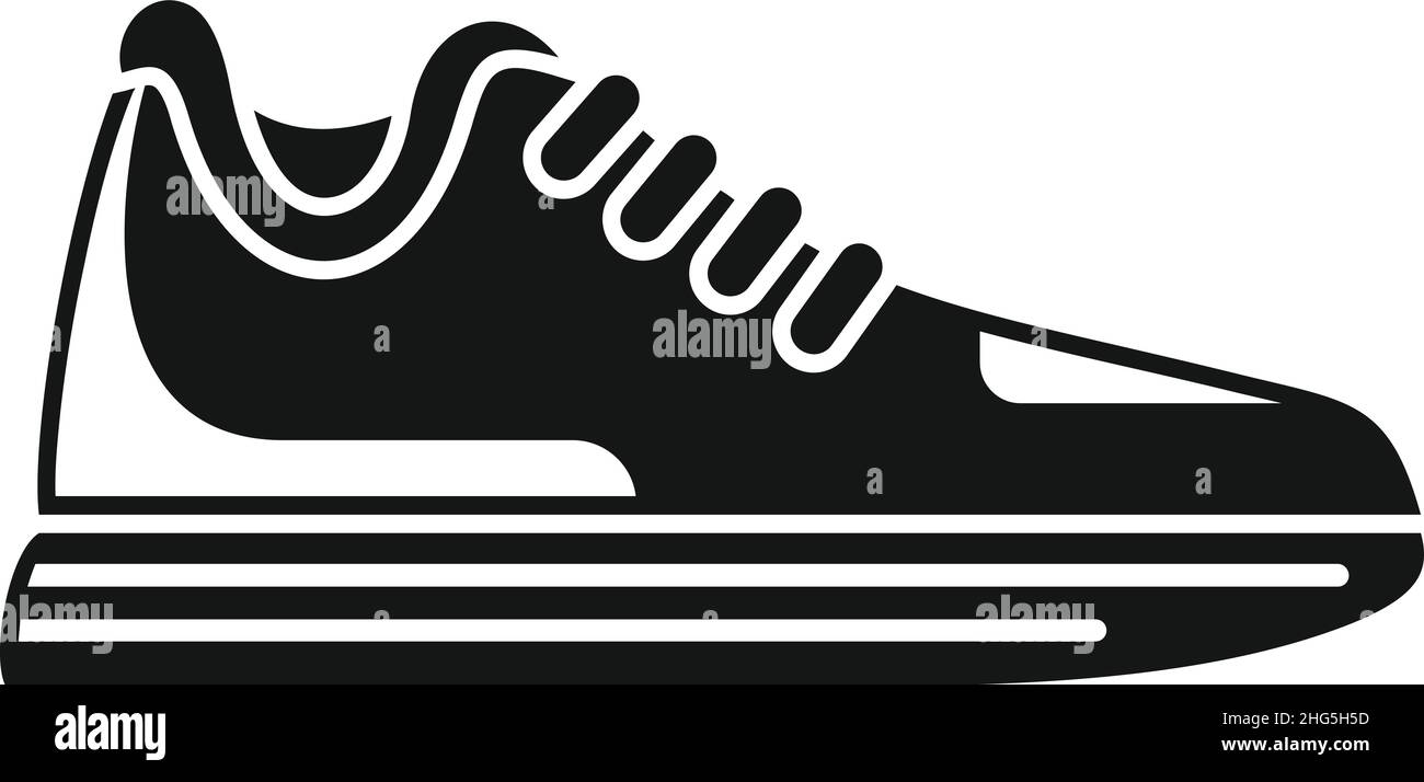 Basket d'entraînement icône vecteur simple.Chaussures de sport.Exécuter la conception Illustration de Vecteur