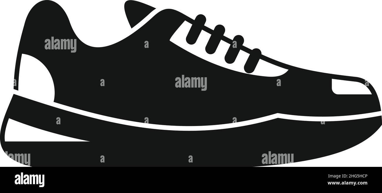 Clean Sneaker Icon simple Vector.Chaussures de sport.Mode moderne Illustration de Vecteur