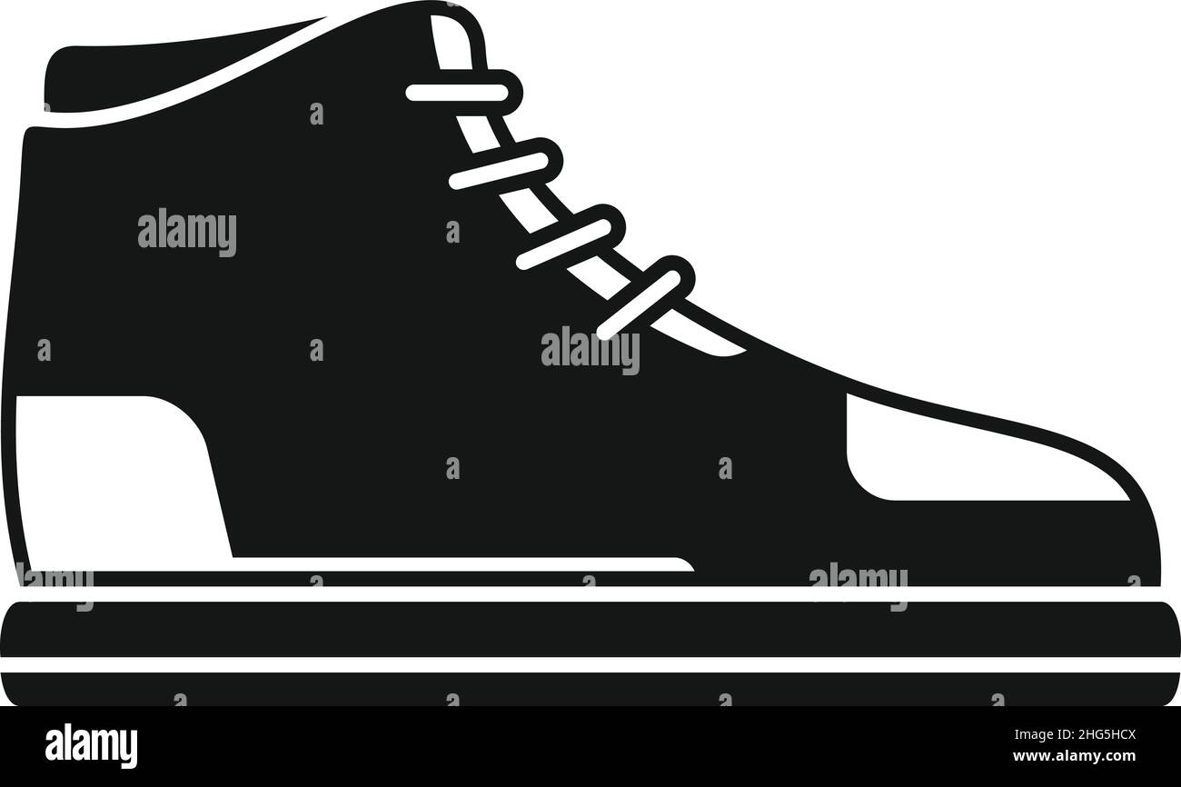 Basket-ball icône vecteur simple.Chaussures de sport.Mode moderne Illustration de Vecteur