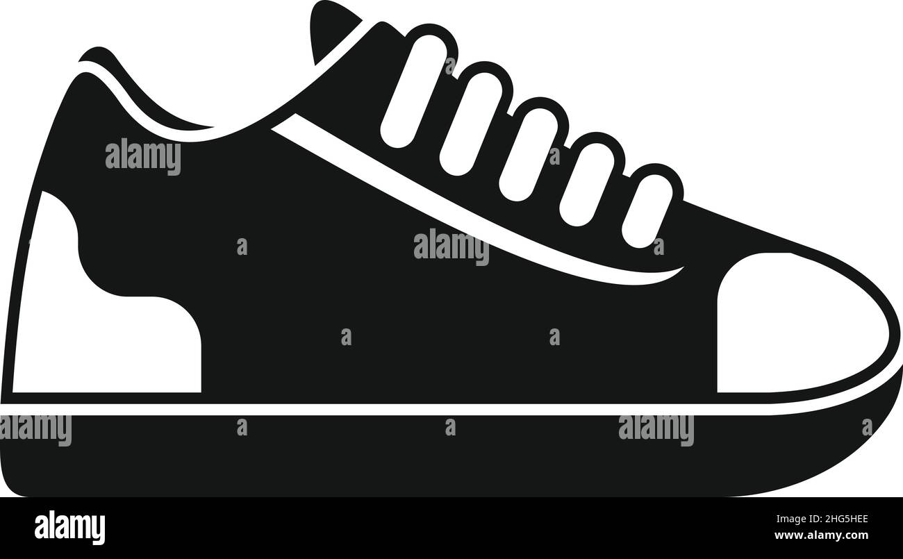 Pied sneaker icône vecteur simple.Chaussures de sport.Exécuter la conception Illustration de Vecteur