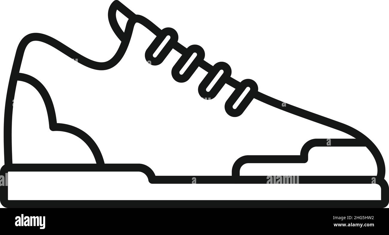 Motif vectoriel de l'icône de la sneaker mode.Chaussures de sport.Exécuter la conception Illustration de Vecteur
