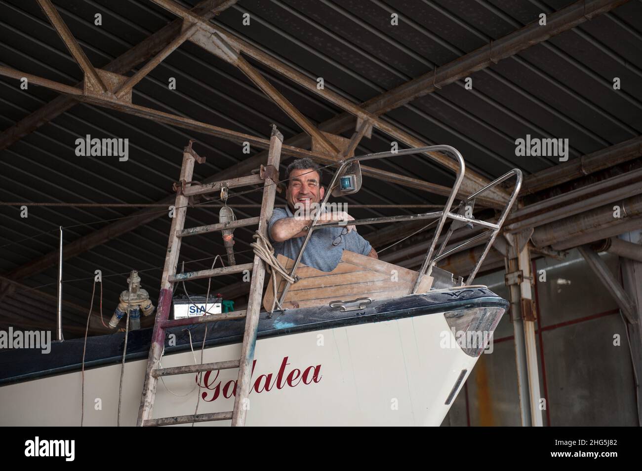 SS Cosma e Damiano, Latina 09/05/2018: Société coopérative Mancoop, pôle industriel et commercial.Usine nautique.© Andrea Sabbadini Banque D'Images