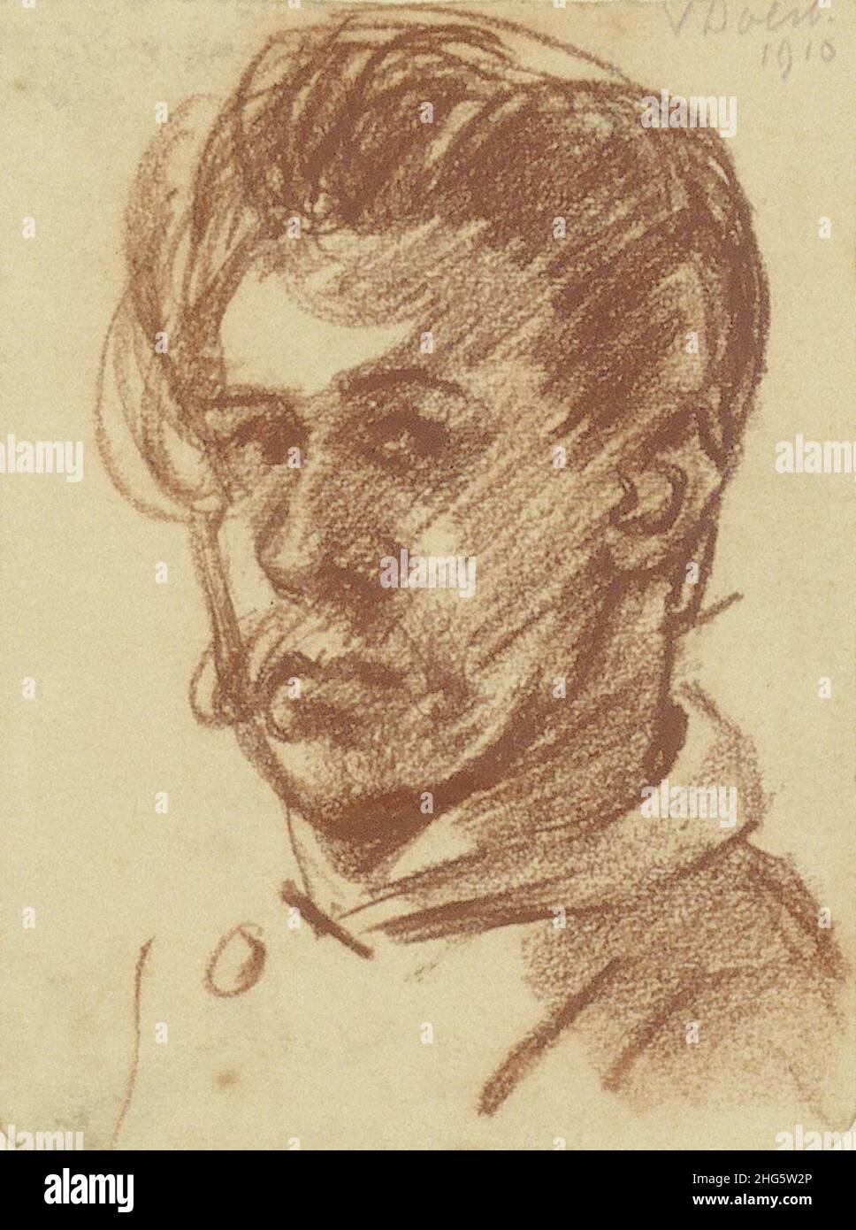 Autoportrait par Theo van Doesburg Banque D'Images
