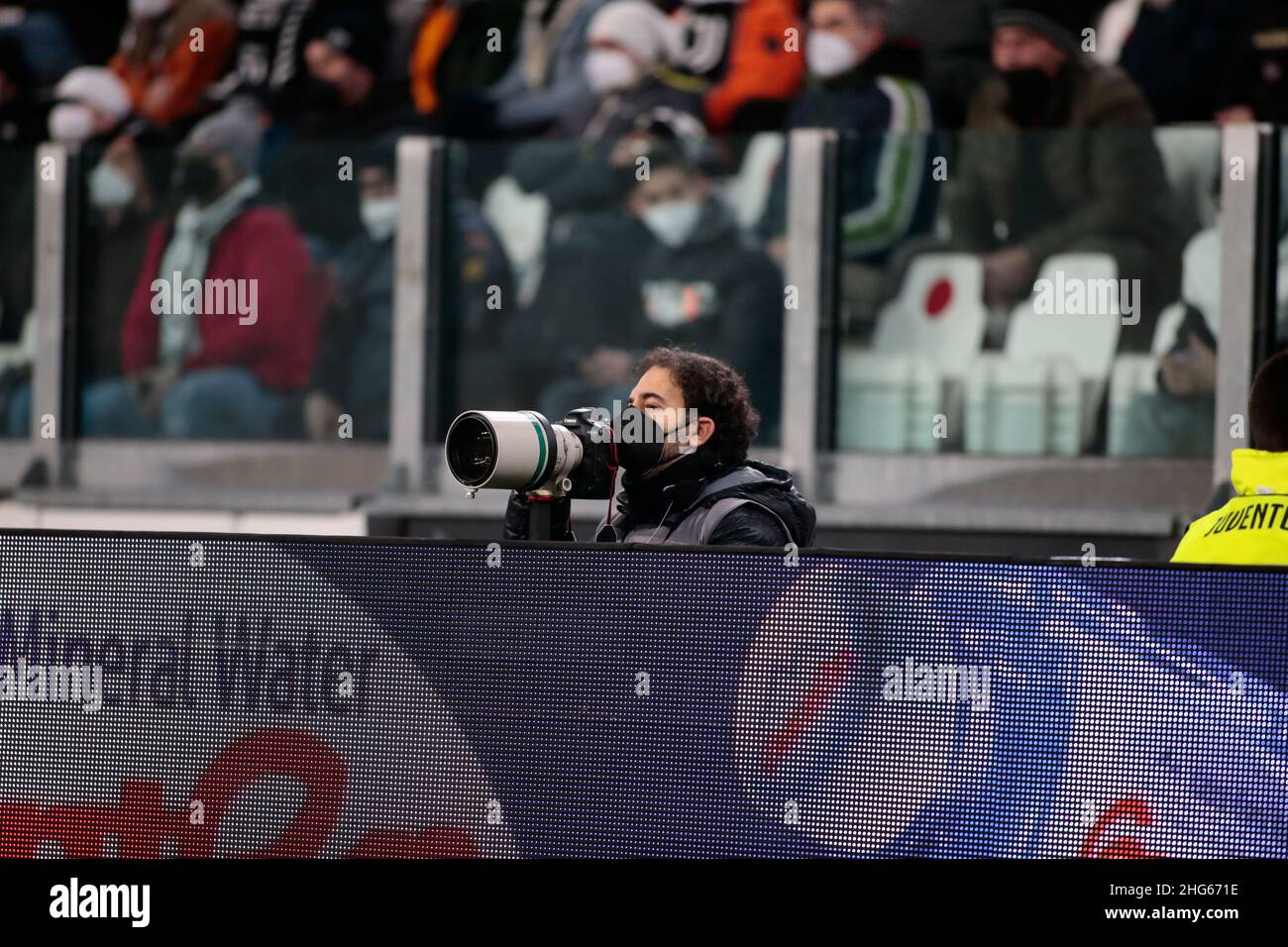 Pendant la coupe italienne, Coppa Italia, ronde de 16 match de football entre Juventus FC et UC Sampdoria le 18 janvier 2022 au stade Allianz à Turin, Italie - photo Nderim Kaceli / DPPI Banque D'Images