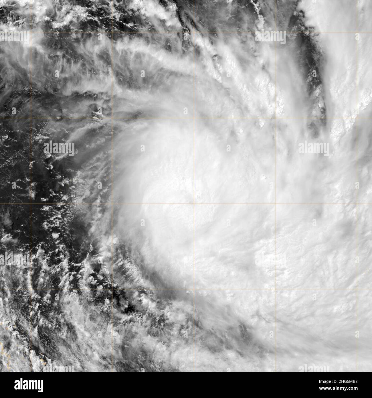 Grave cyclone tropical Wati 2006. Banque D'Images