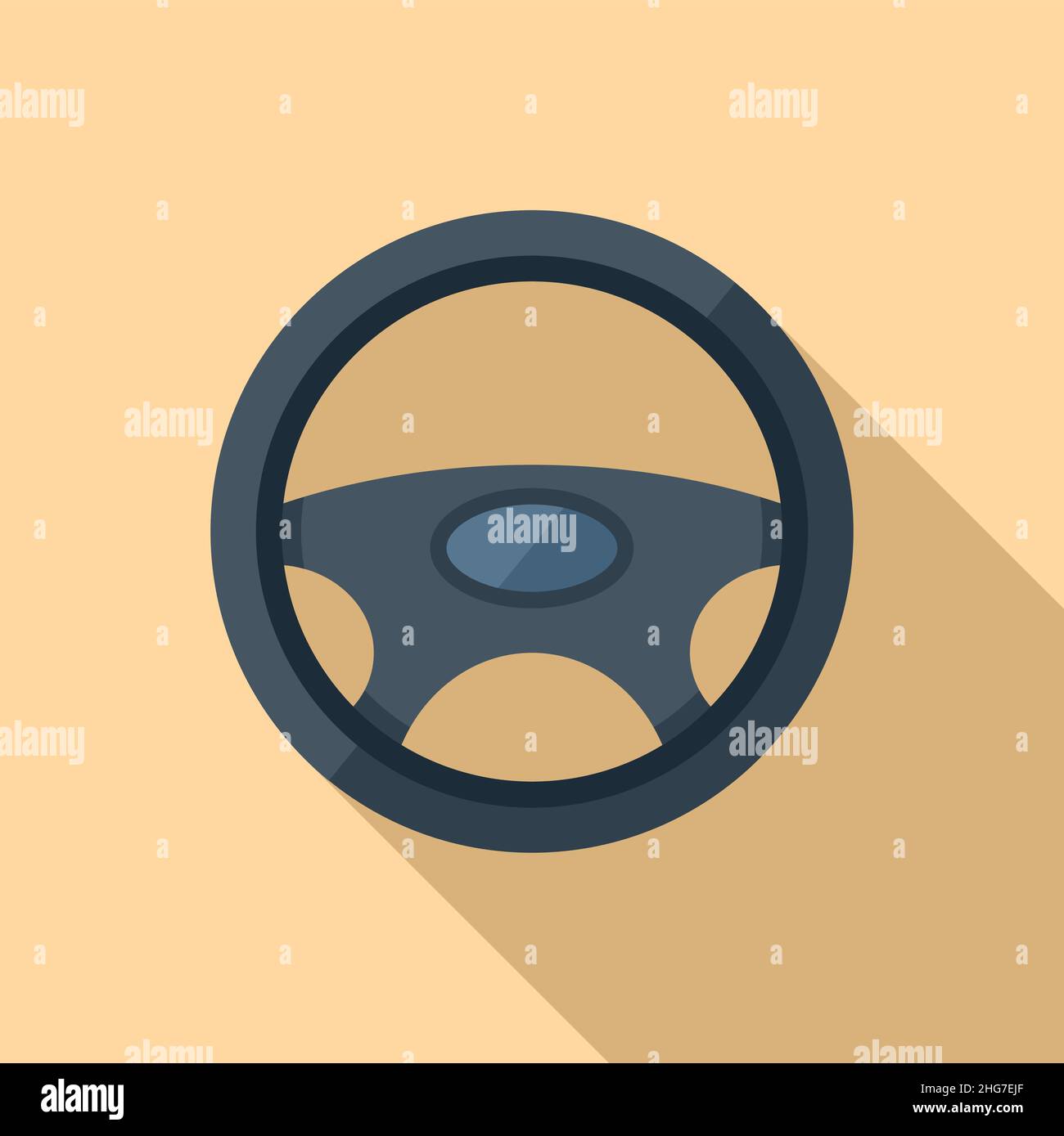 Icône de volant de voiture vecteur plat.Sport automatique.Direction d'entraînement Illustration de Vecteur