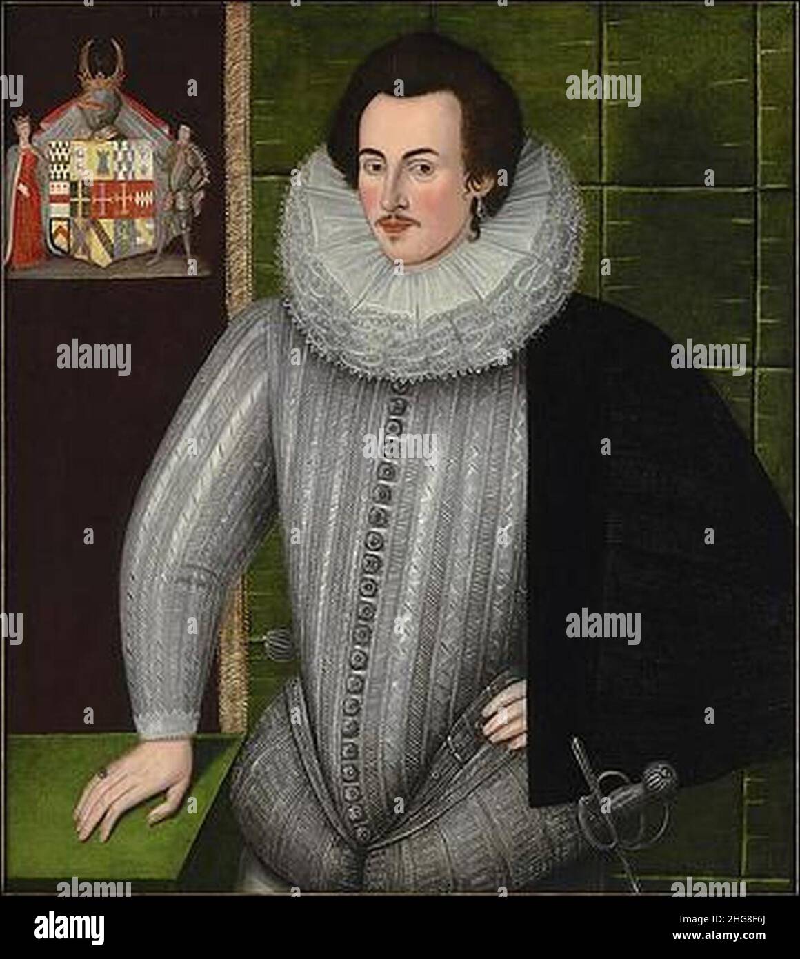 Sir Charles Blount c 1594. Banque D'Images