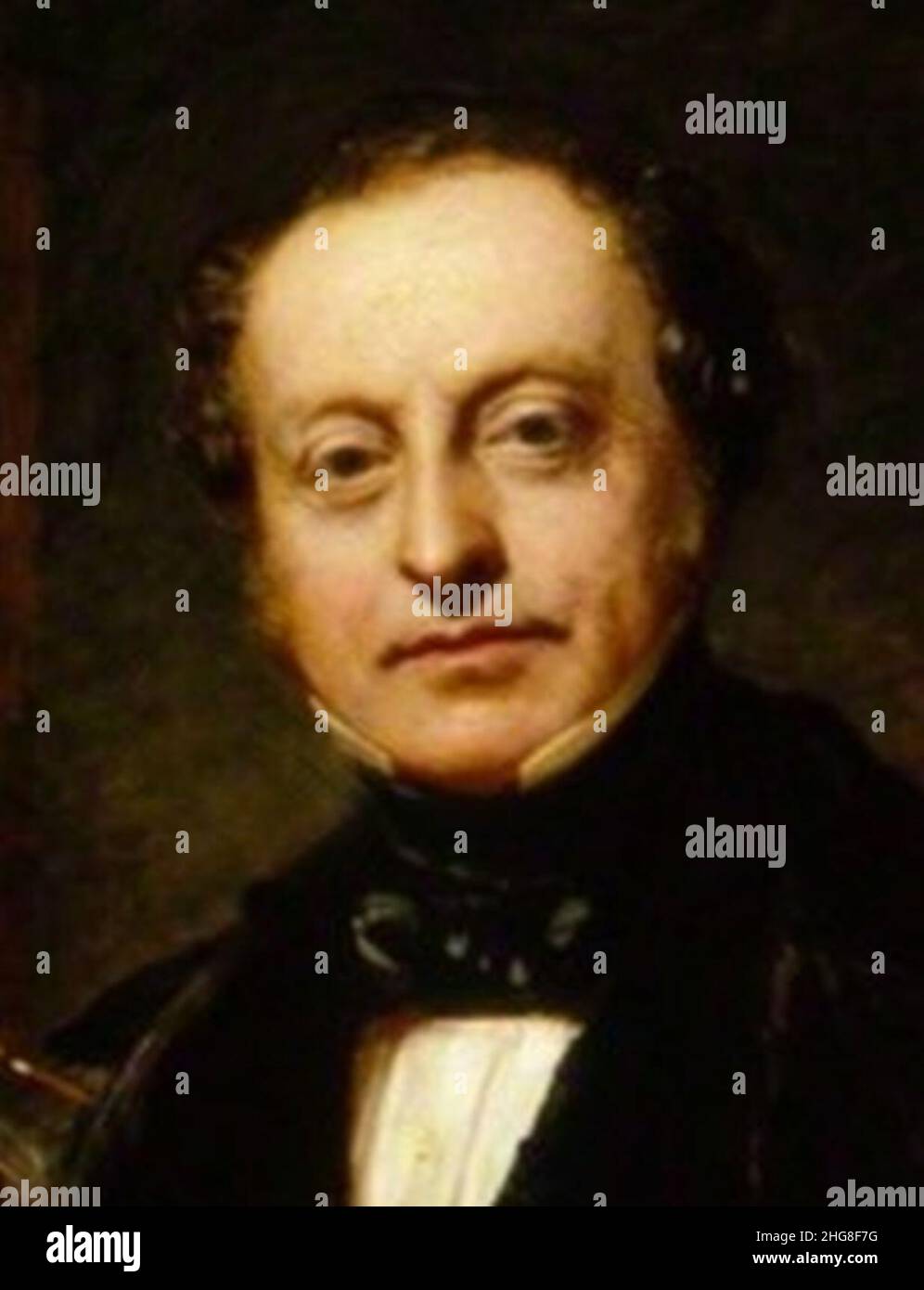 Sir Charles Barry par John Prescott Knight (détail). Banque D'Images