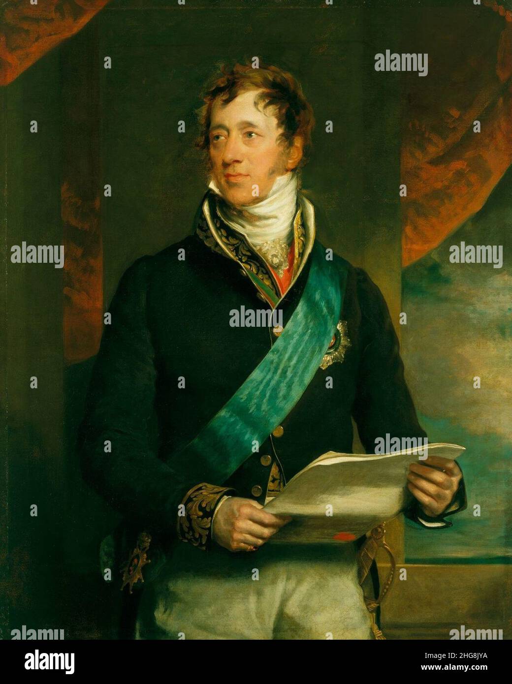 Sir Thomas Lawrence (1769-1830) - Ernest Frederick, comte Münster (1766-1839) Banque D'Images