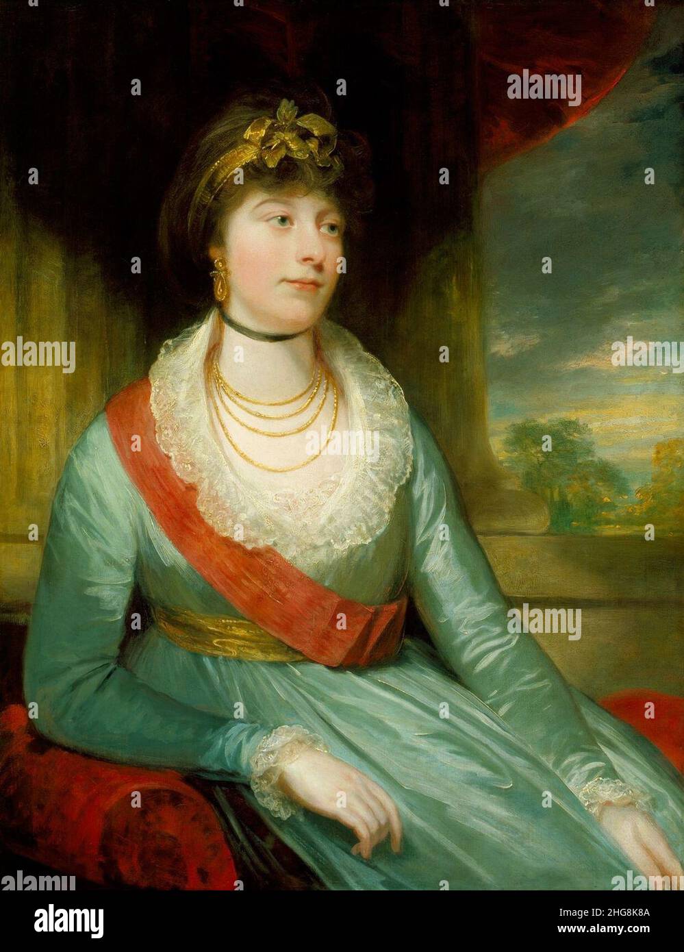 Sir William Beechey (1753-1839) - Charlotte, Princesse Royale (1766-1828) Banque D'Images