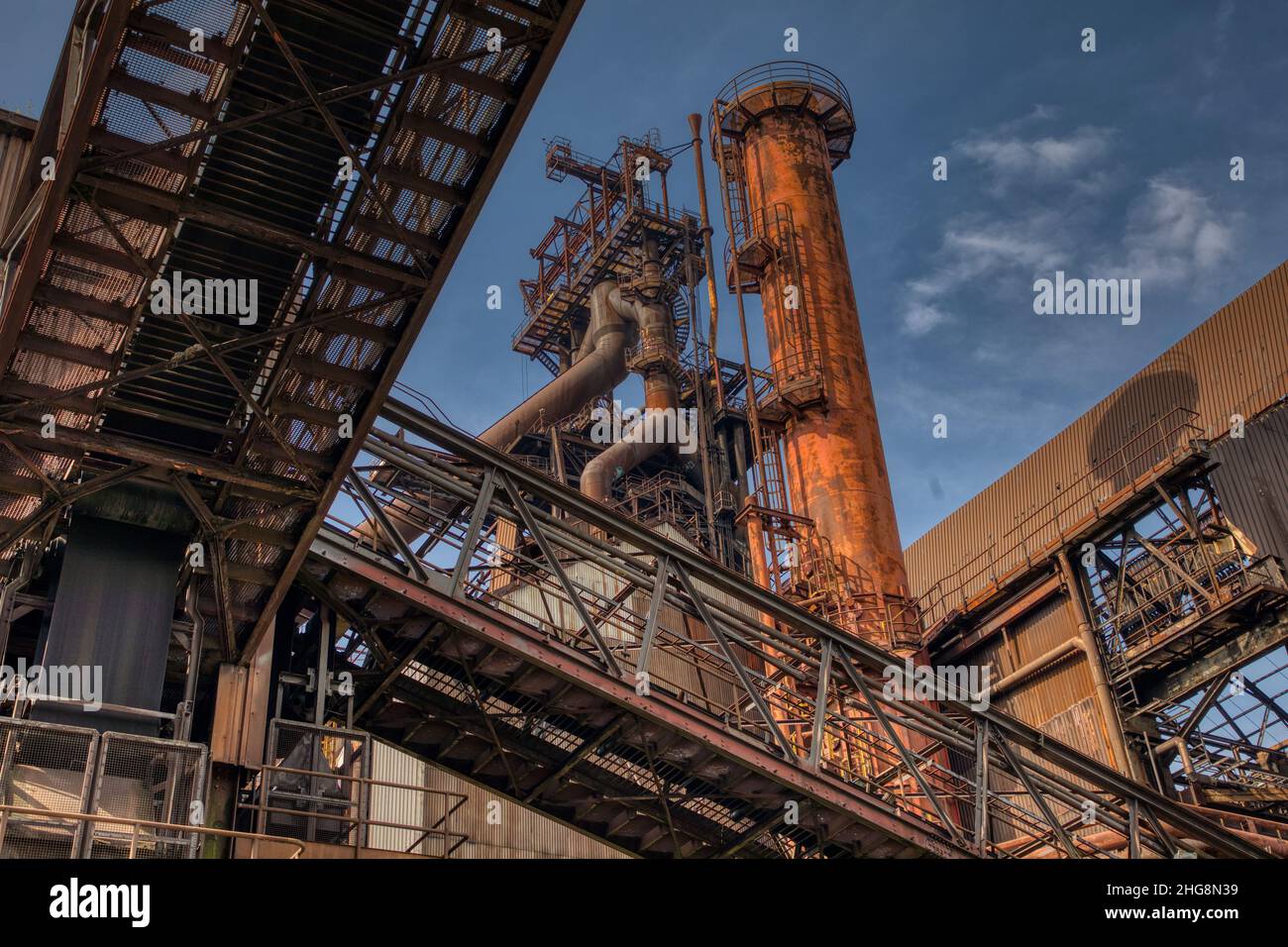 Stahlwerk und Hochofen Banque D'Images