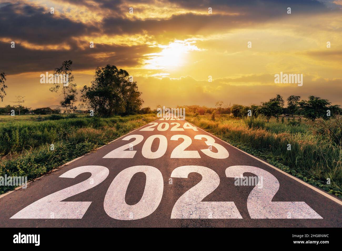 Año 2022 Y 2023 2022 2023 Banque de photographies et d'images à haute résolution - Alamy