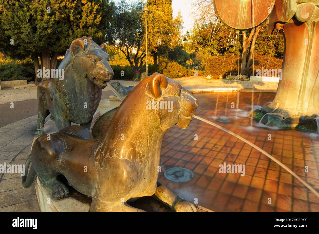 Fontaine à Rome, Italie Banque D'Images