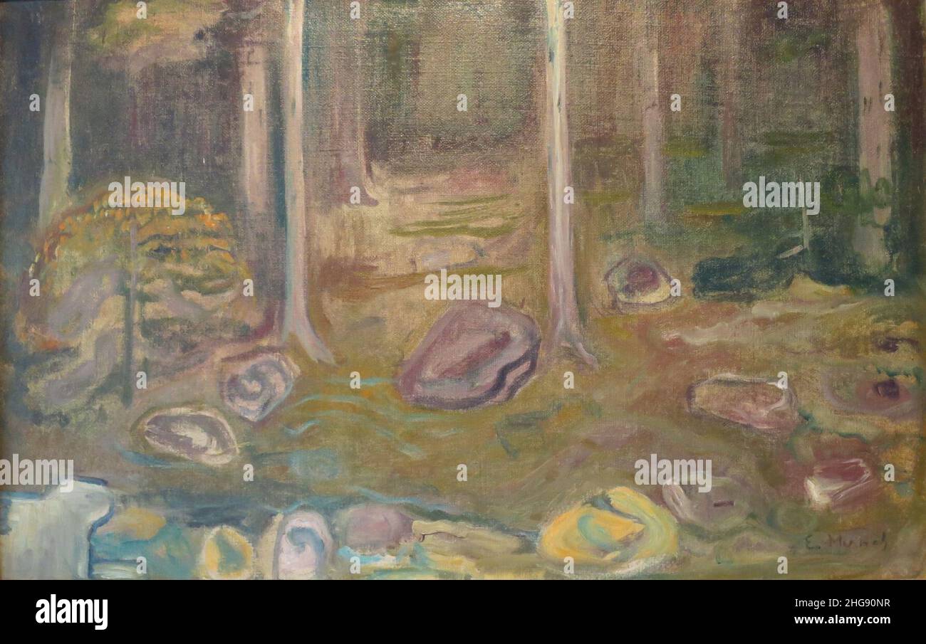 Esquisse pour 'Ashes' par Edvard Munch, Banque D'Images