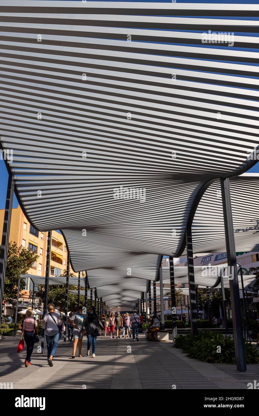 Plaza Costa del sol, Torremolinos, Andalousie, Espagne Banque D'Images