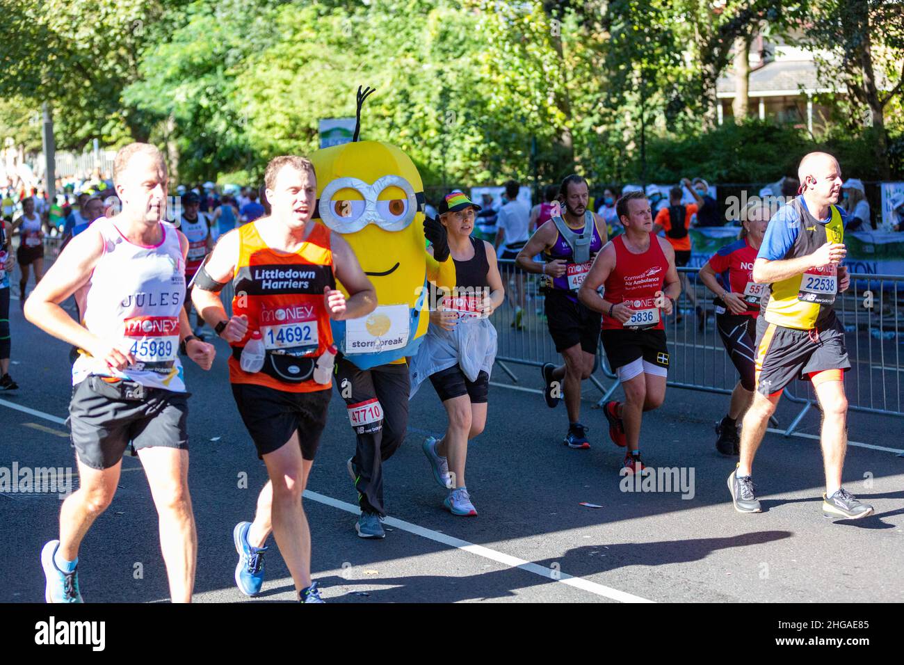 Le marathon de Virgin London en 2021 Banque D'Images