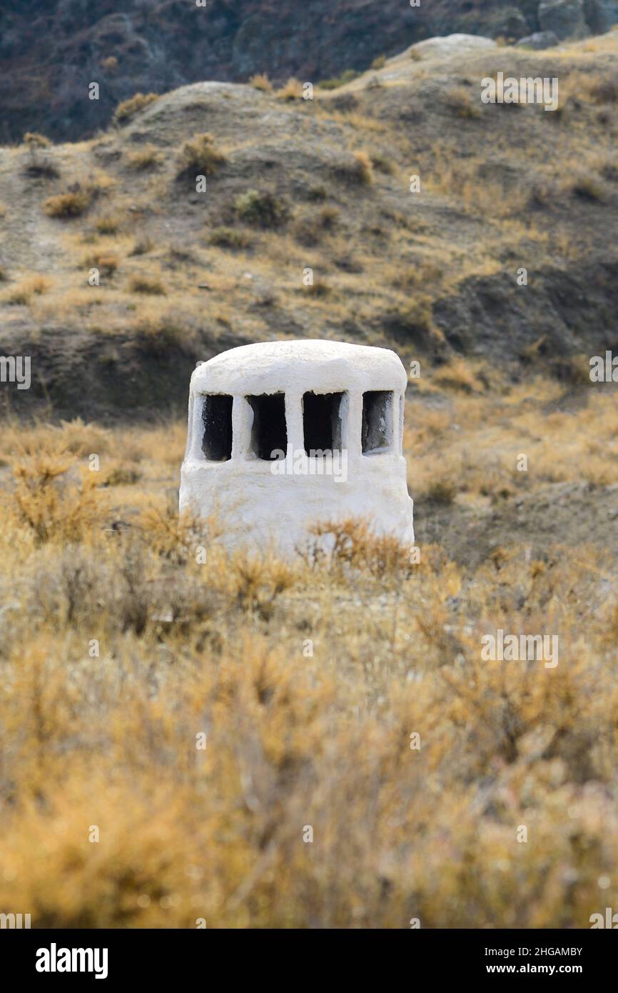 Cheminées de l'Alpujarra Granadina Banque D'Images