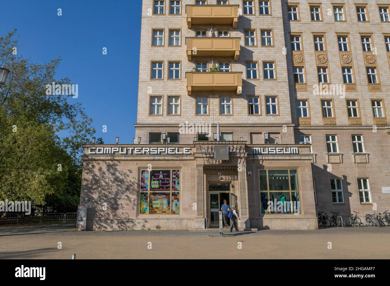 Computer Games Museum, Karl-Marx-Allee, Friedrichshain, Berlin, Allemagne Banque D'Images