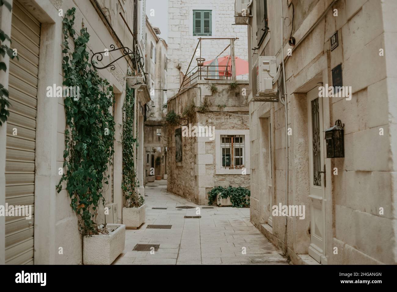 Beau bâtiment dans la ville de Split, Croatie Split, Croatie Banque D'Images