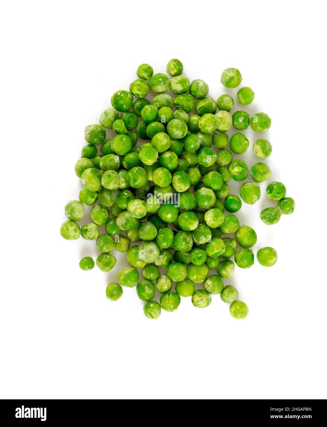Petits pois surgelés isolated on white Banque D'Images