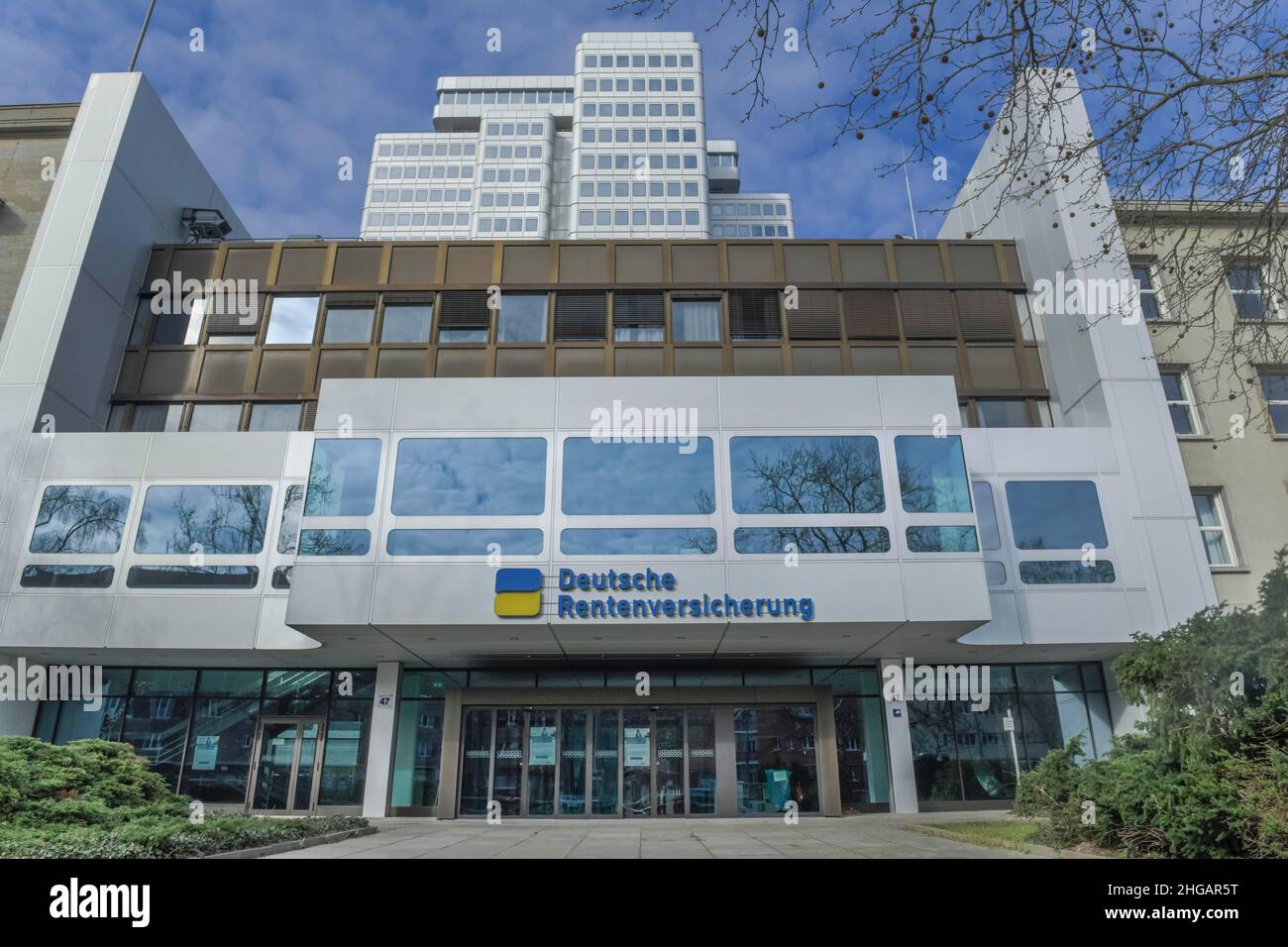 L'assurance pension allemande, Hohenzollerndamm, Berlin, Berlin, Allemagne Banque D'Images