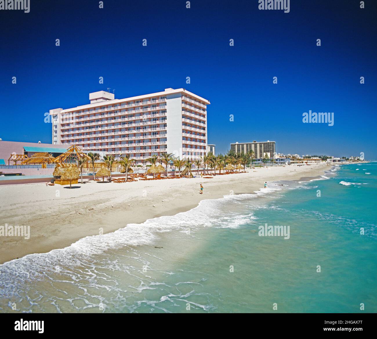 ÉTATS-UNIS.Floride.Miami.Newport Beachside.Hôtel Holiday Inn. Banque D'Images