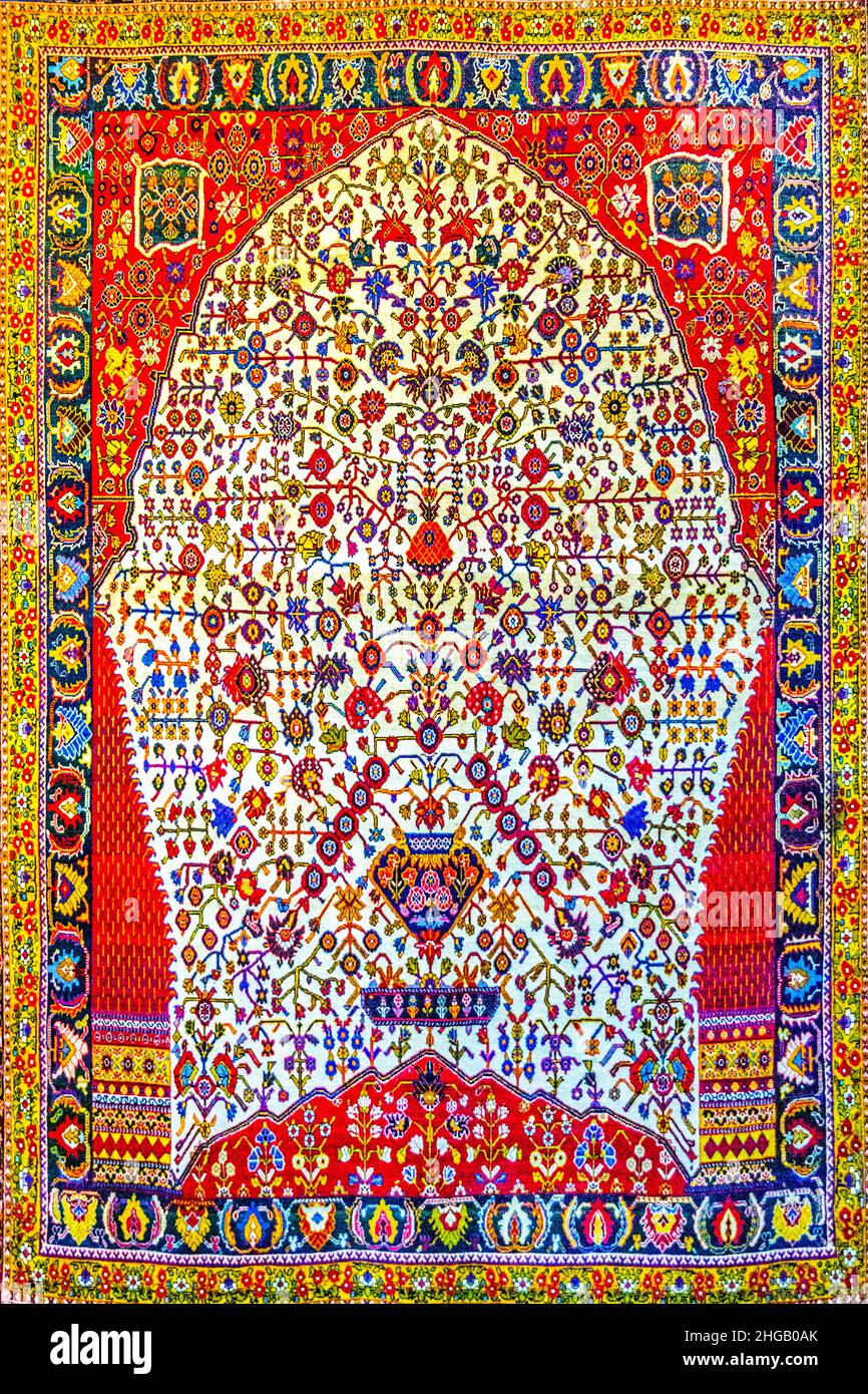 Qashqai, 1921, Carpet Museum, Téhéran,Téhéran, Iran Banque D'Images