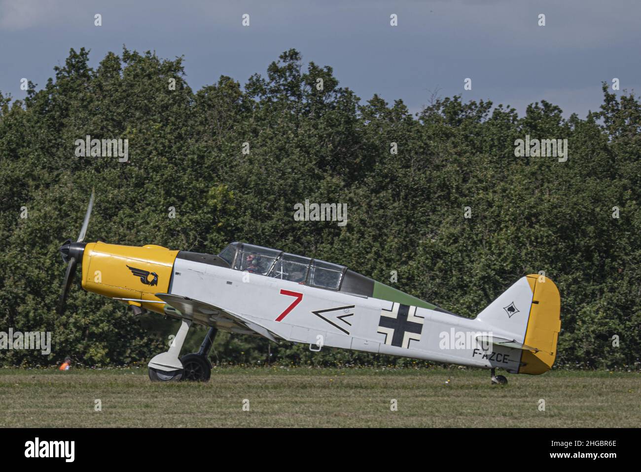 avions de légende, warbird, collection, rencontre eyrien , jean Salis la ferté Alais Banque D'Images