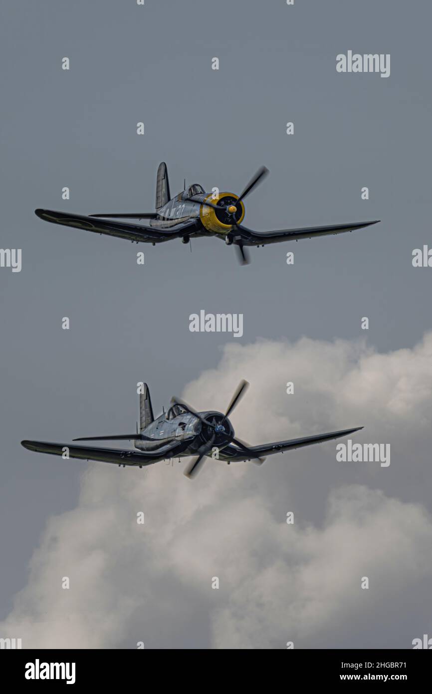 avions de légende, warbird, collection, rencontre eyrien , jean Salis la ferté Alais Banque D'Images