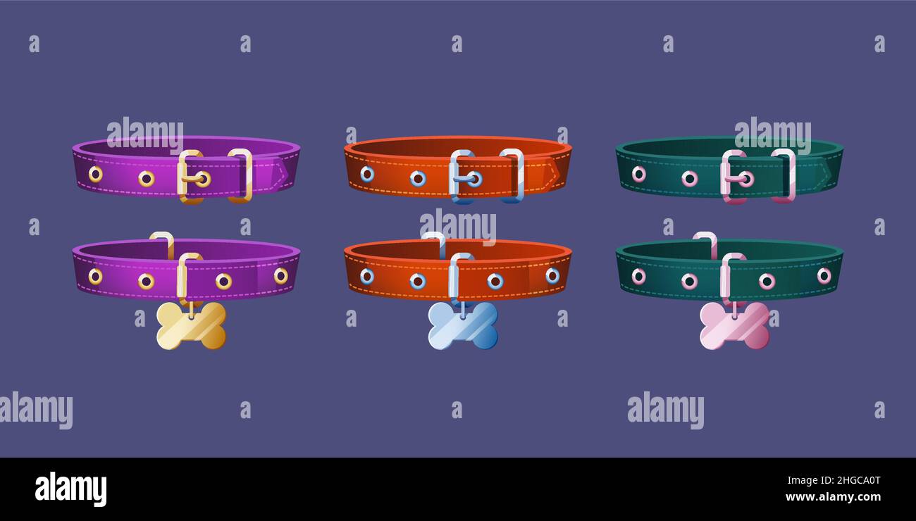 Colliers de chien Banque d'images vectorielles - Alamy